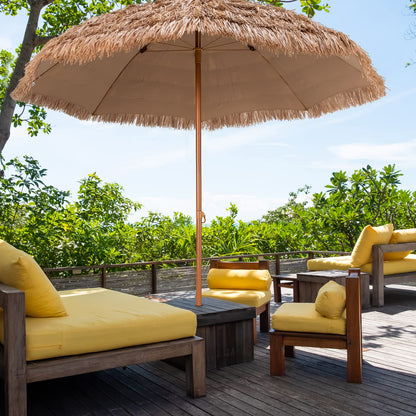 2.05M Outdoor Portable Easy Set-up 8-Rib Tropical Hawaiian Umbrella