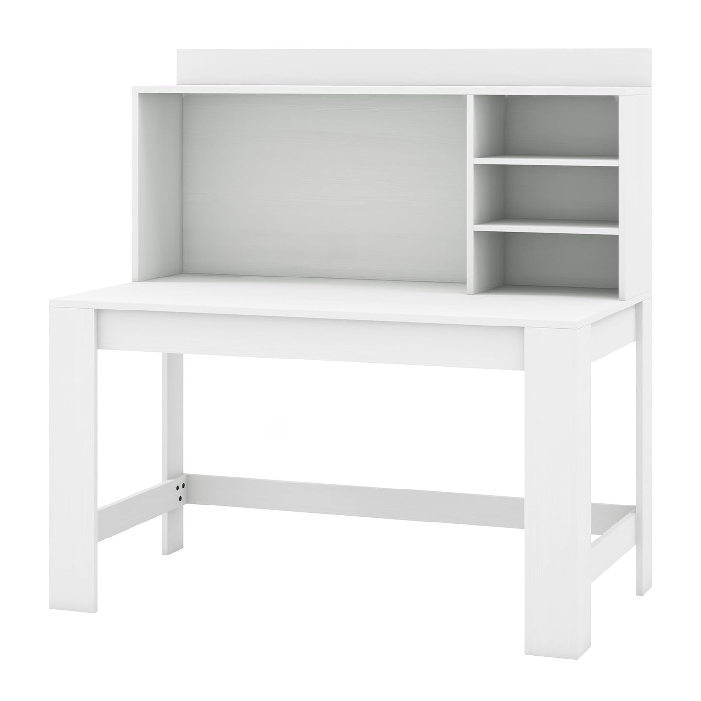 Computer Desk with 3 Storage Shelves and Cable Hole for Study