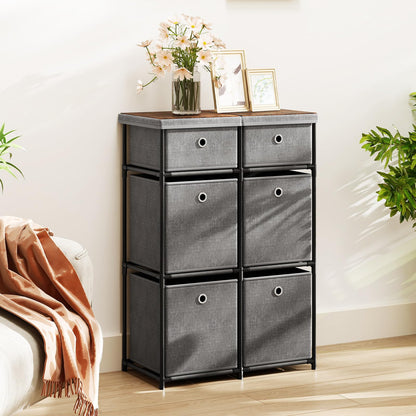 Chest of 6/9 Drawers Home Metal Frame Storage Organizer Unit