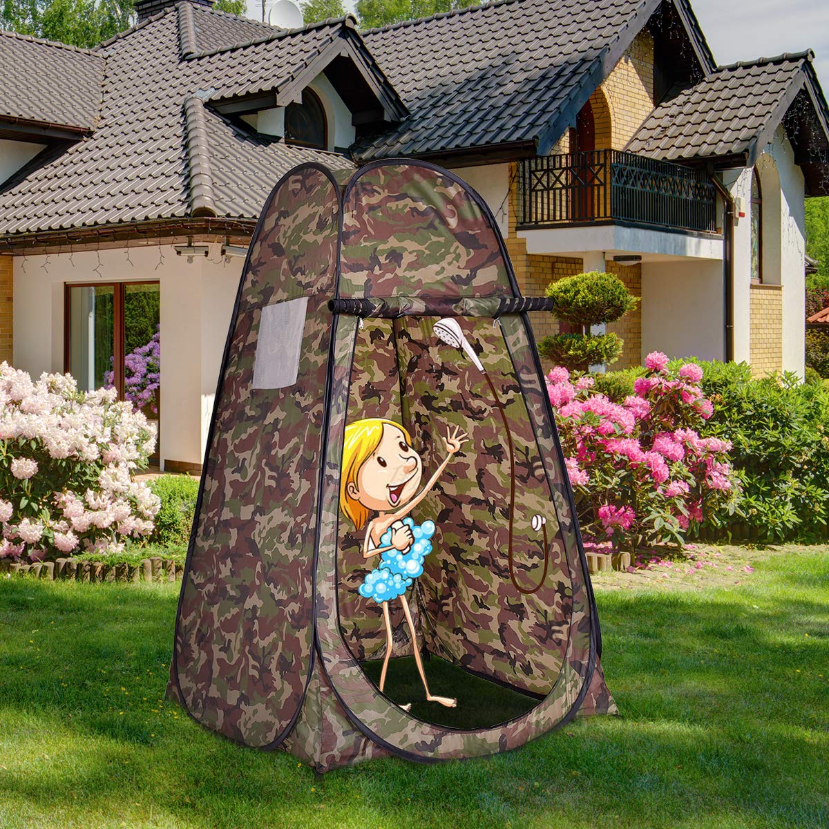 Outdoor Pop up Tent with Mesh Window Storage Bag