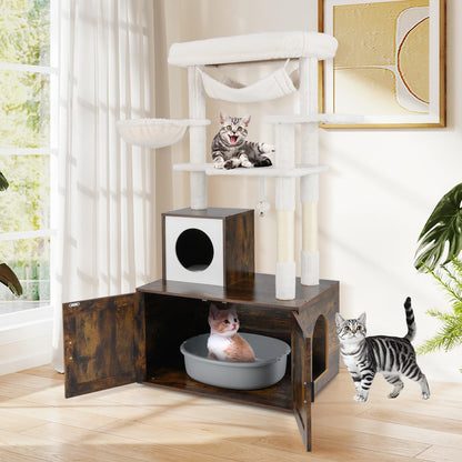 153cm Tall Cats Tower with Sisal Scratching Posts