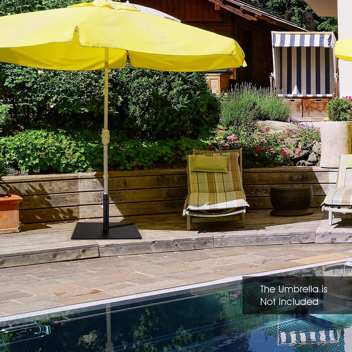 Parasol Base, Heavy Duty Square Market Umbrella Base Stand