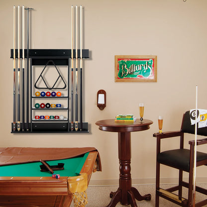 Wall Mounted Billiard Stick Holder Pool Cue Rack Only
