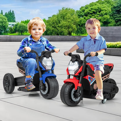 3 Wheel Toddler Ride on Motorcycle with Detachable Training Wheels