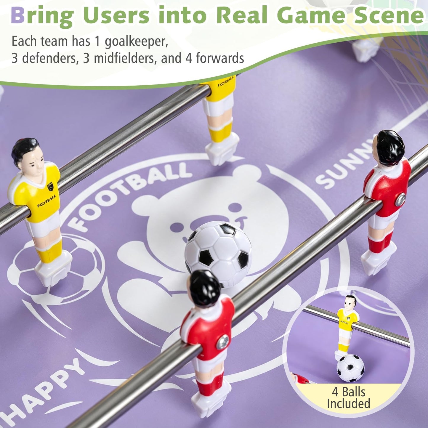 Mini Foosball Table, Kids Table Top Football Game