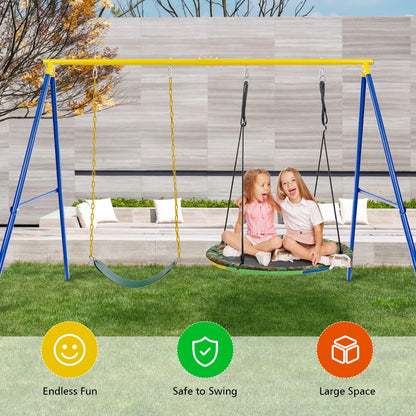 Metal Swing Stand for 2 Swings