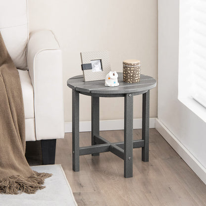 All Weather HDPE Adirondack Table Garden Round Coffee Table