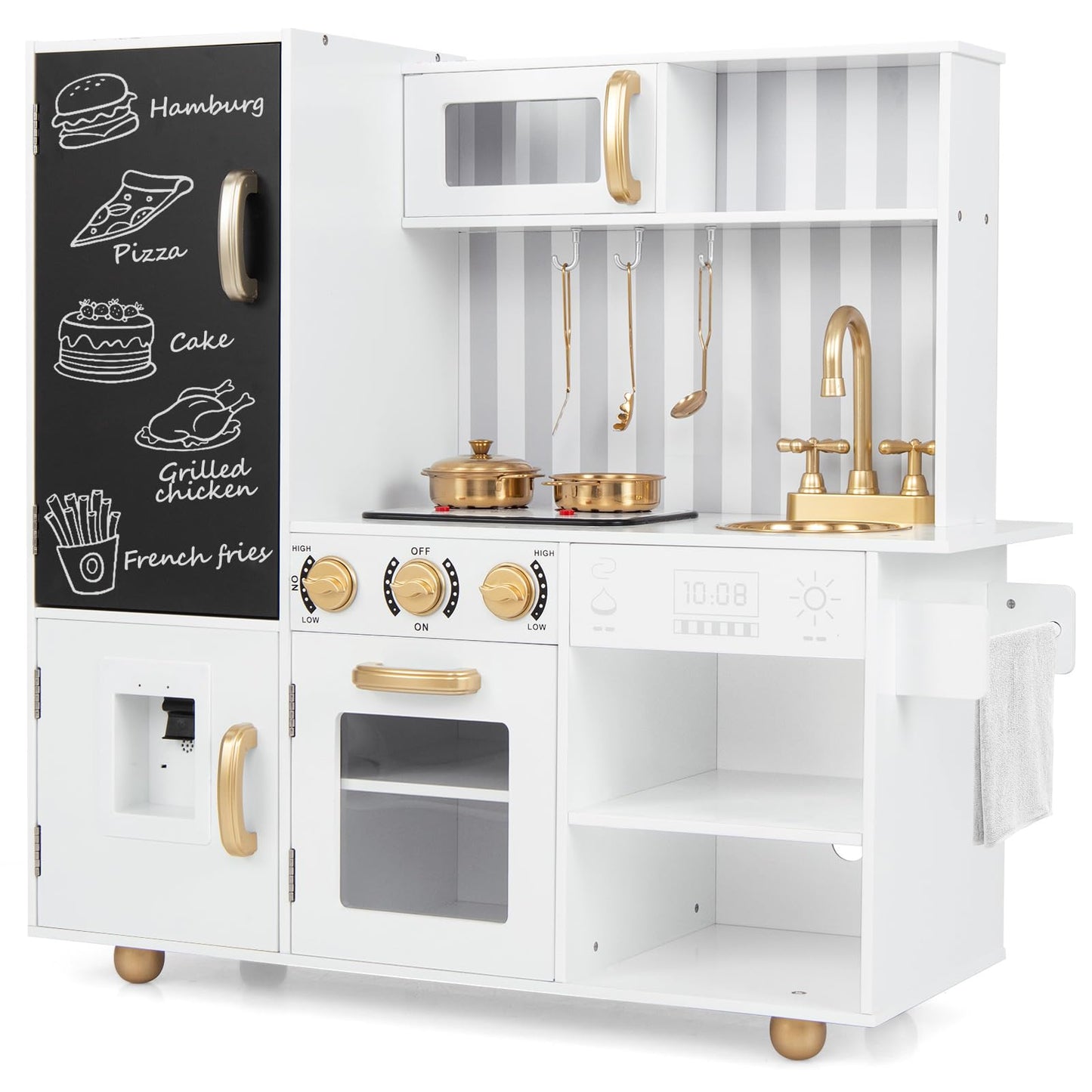 Pretend Play Kitchen for Kids with Utensils Aged 3+