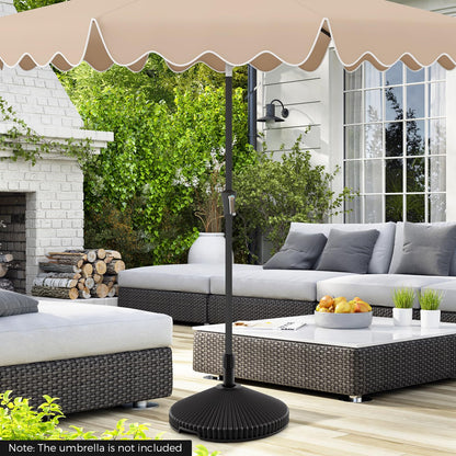 25 kg Water and Sand Weighted Umbrella Base for Poolside