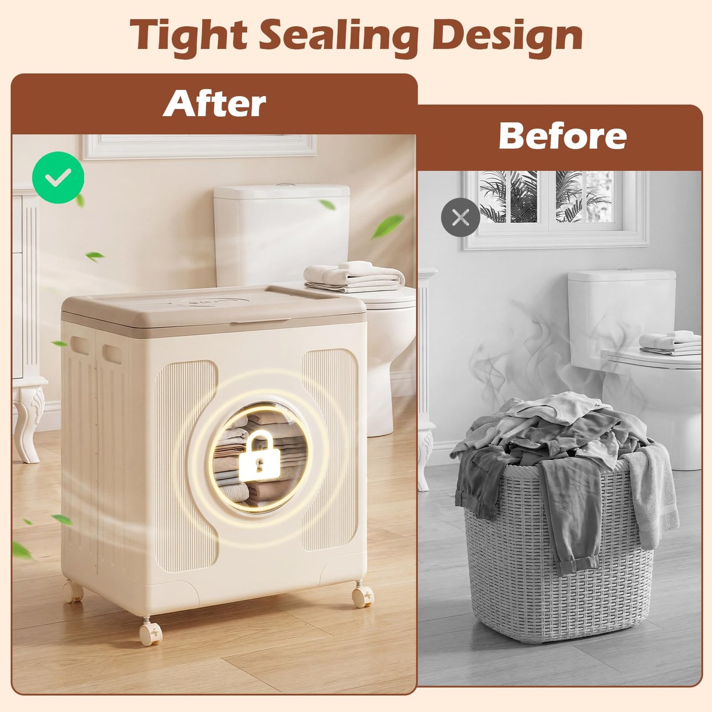 Clothes Storage Box with Lid and Wheels for Bedding Organization