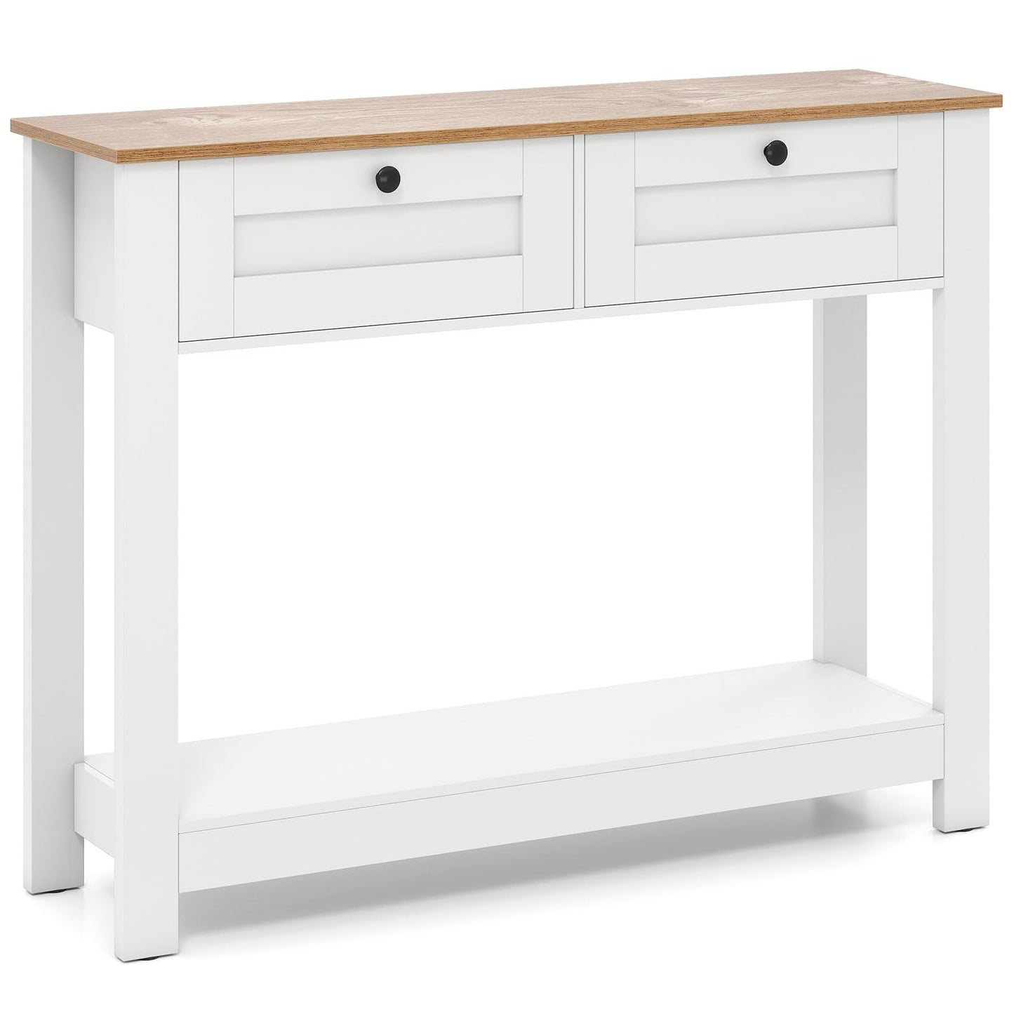 Console Table with 2 Drawers 106 CM Long Entryway Table