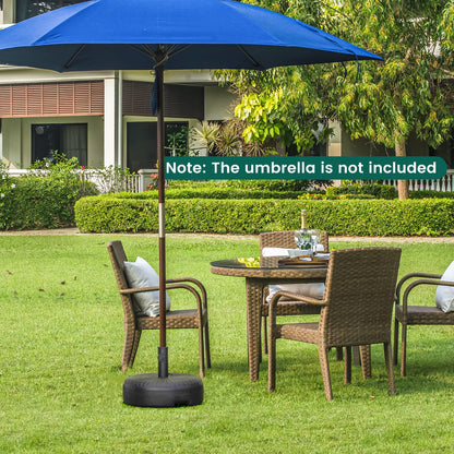 30KG Water and Sand Fillable Umbrella Stand with Built-in Handle