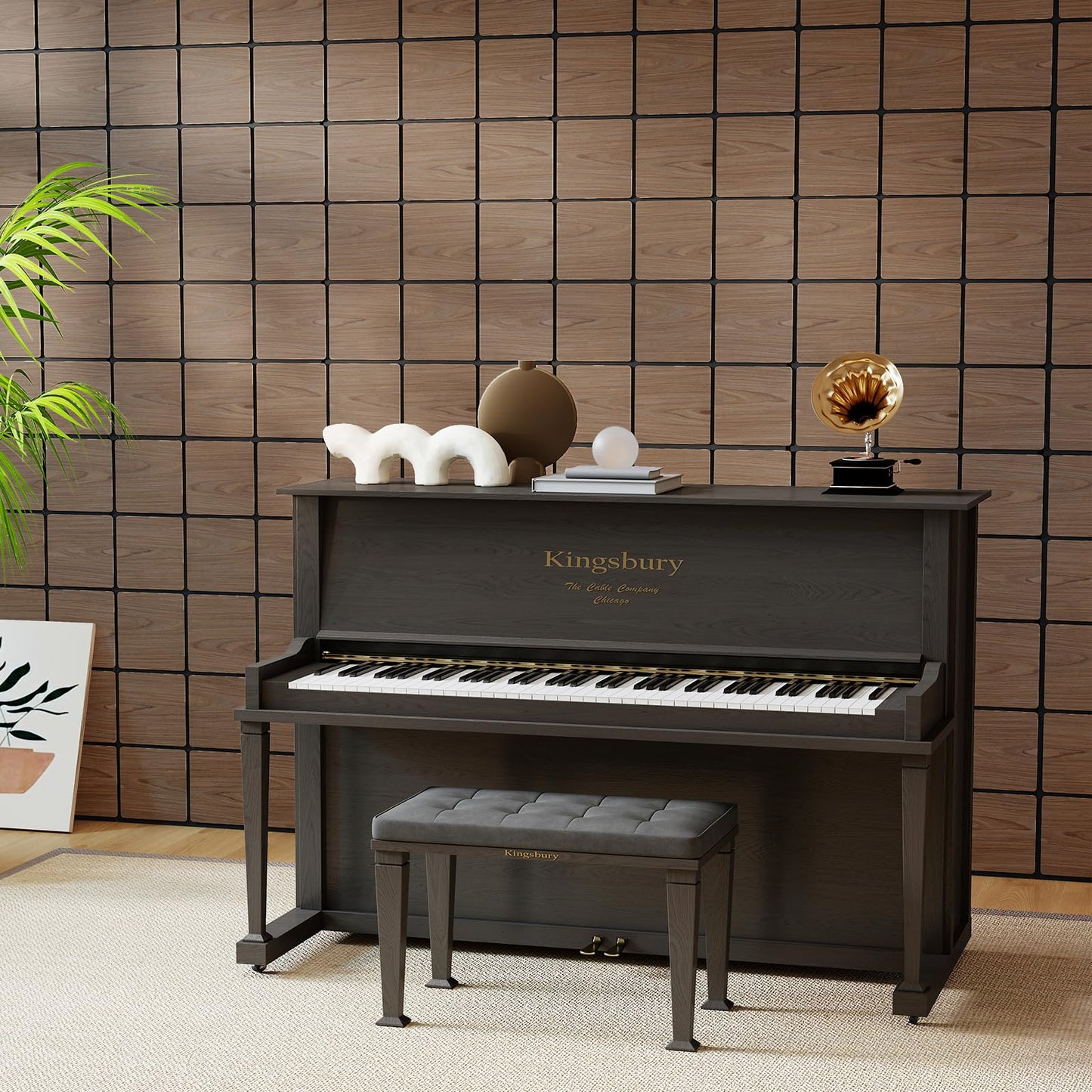 4 Pack Acoustic Panels for Walls 62 x 62 cm Sound Absorbing Panel