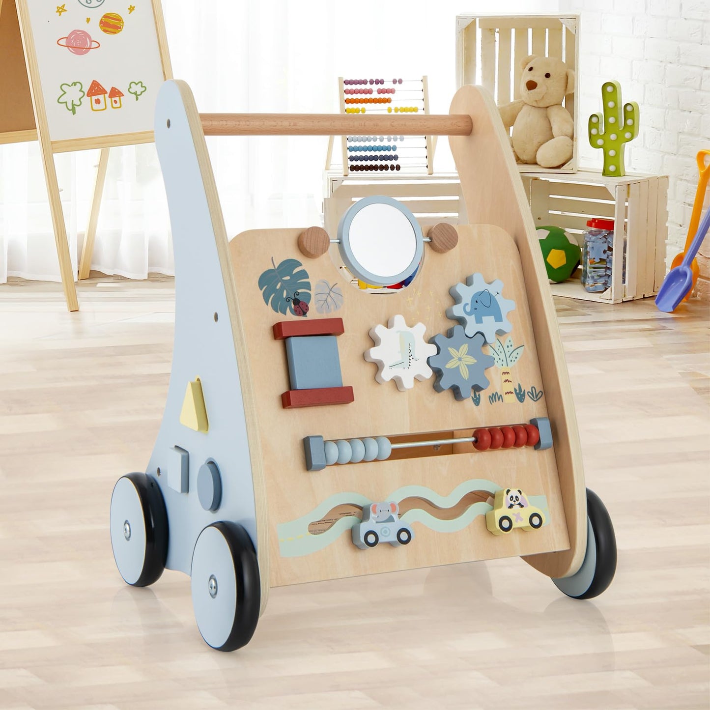 7 in 1 Toddler Push Along Toy with Activity Center
