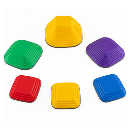 6 Pieces Kids Stepping Stone Non-Slip Square Toddler Balance Stones