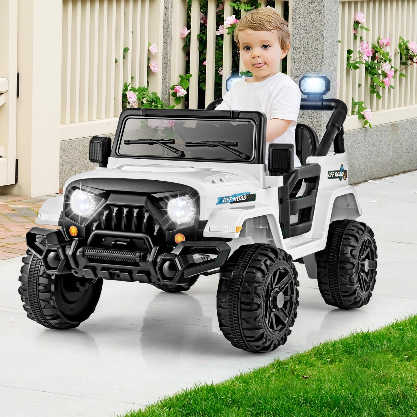 12V Kids Ride on Truck with Remote Control and 3 Speeds