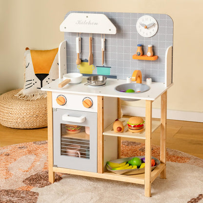 Pretend Kitchen Toy Set with Cookware Accessories