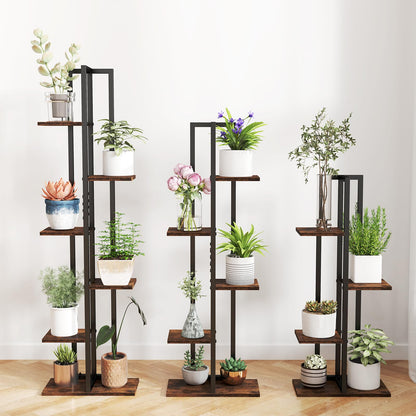 Set of 3 Plant Stand Set for Home Garden Patio Balcony