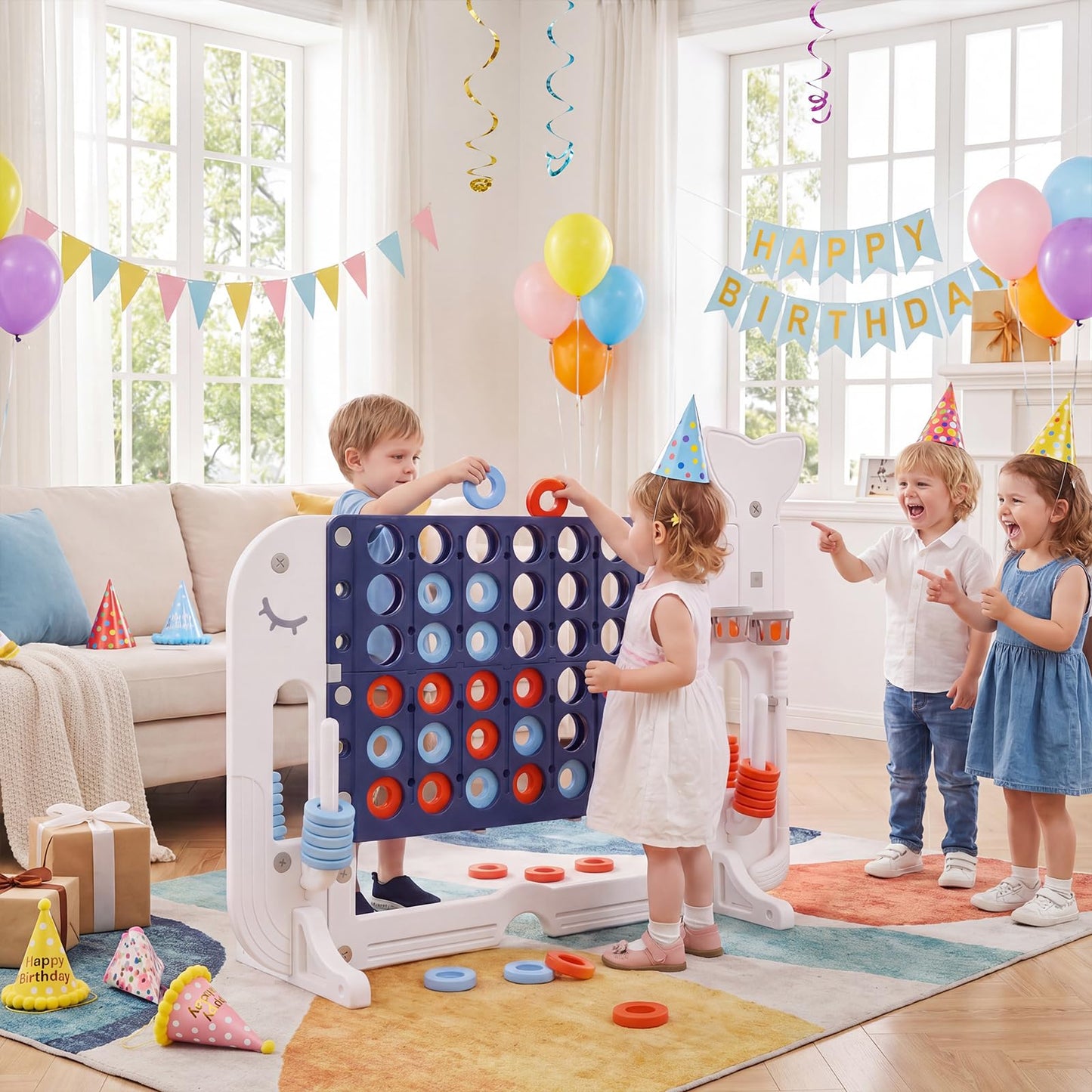 Giant 4-to-Score Game Set, Jumbo Connect Four Game