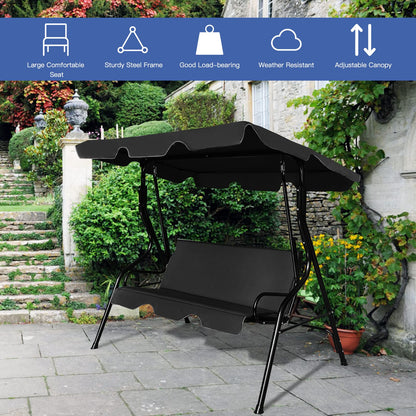 Outdoor 3 Seater Garden Swing Chair