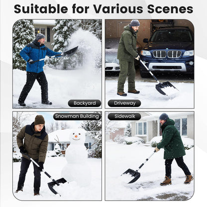 Snow Shovel for Driveway Car, Large Capacity Snow Removal Tool
