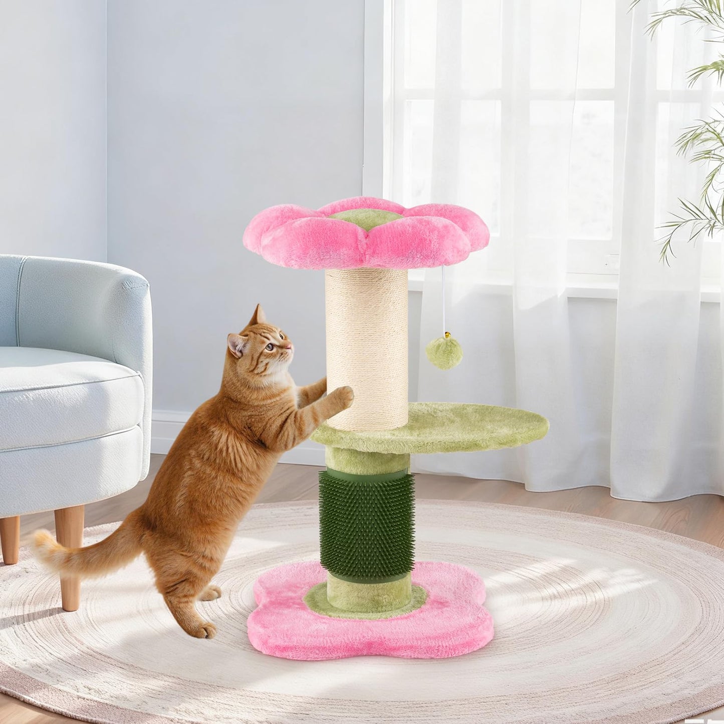 Cat Tree, Multi-Layer Cats Tower with Padded Plush Perch