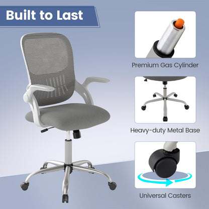 Mesh Office Chair, Height Adjustable Swivel Computer Desk Chair