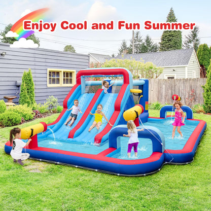 5 in 1 Mega Kids Bouncy Castle with Dual Slides