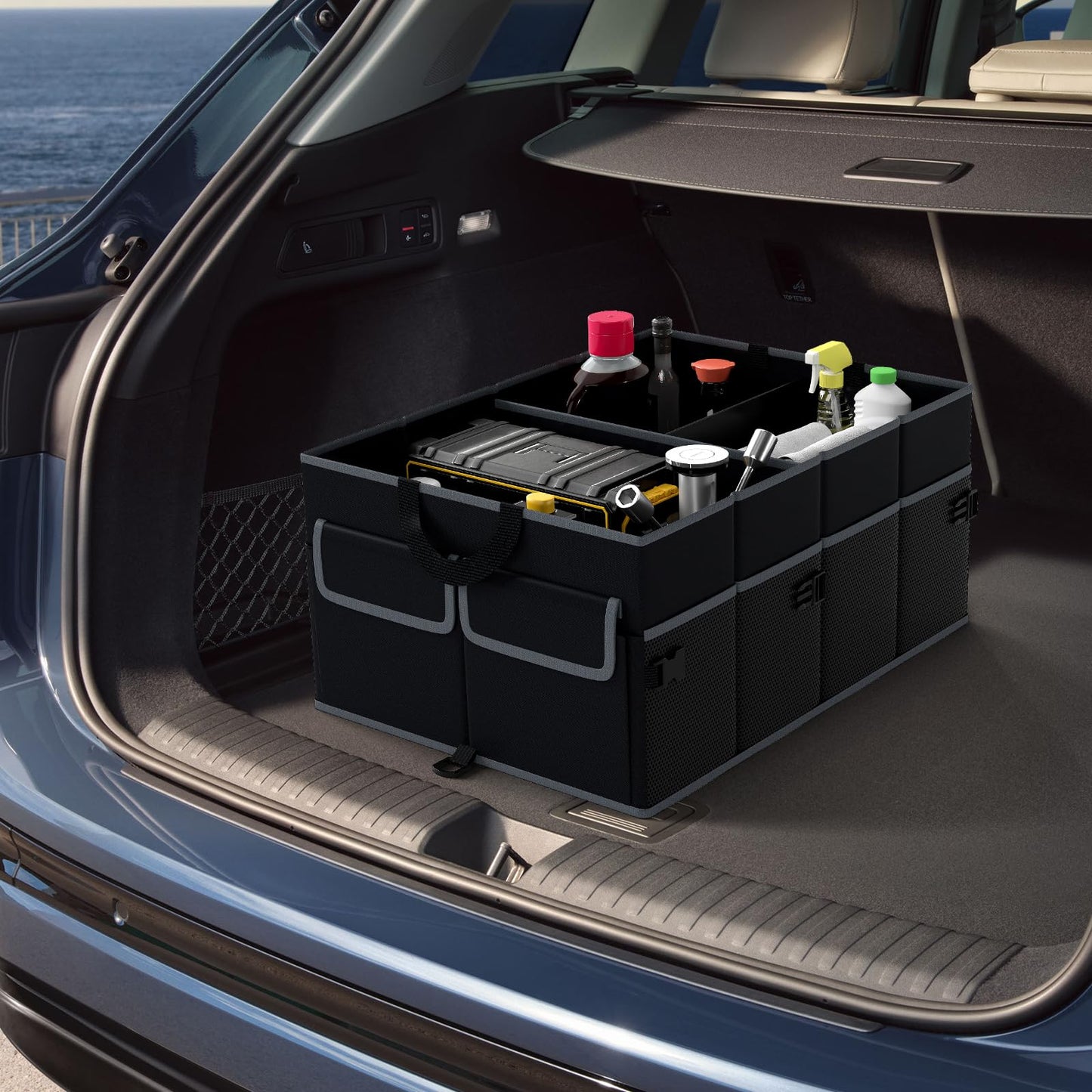 Car Trunk Organizer 48L Collapsible Cargo Storage Box