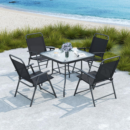 Outdoor Dining Furniture with 4 Chairs