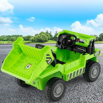 12V Kids Ride on Dump Truck with Electric Dump Bed