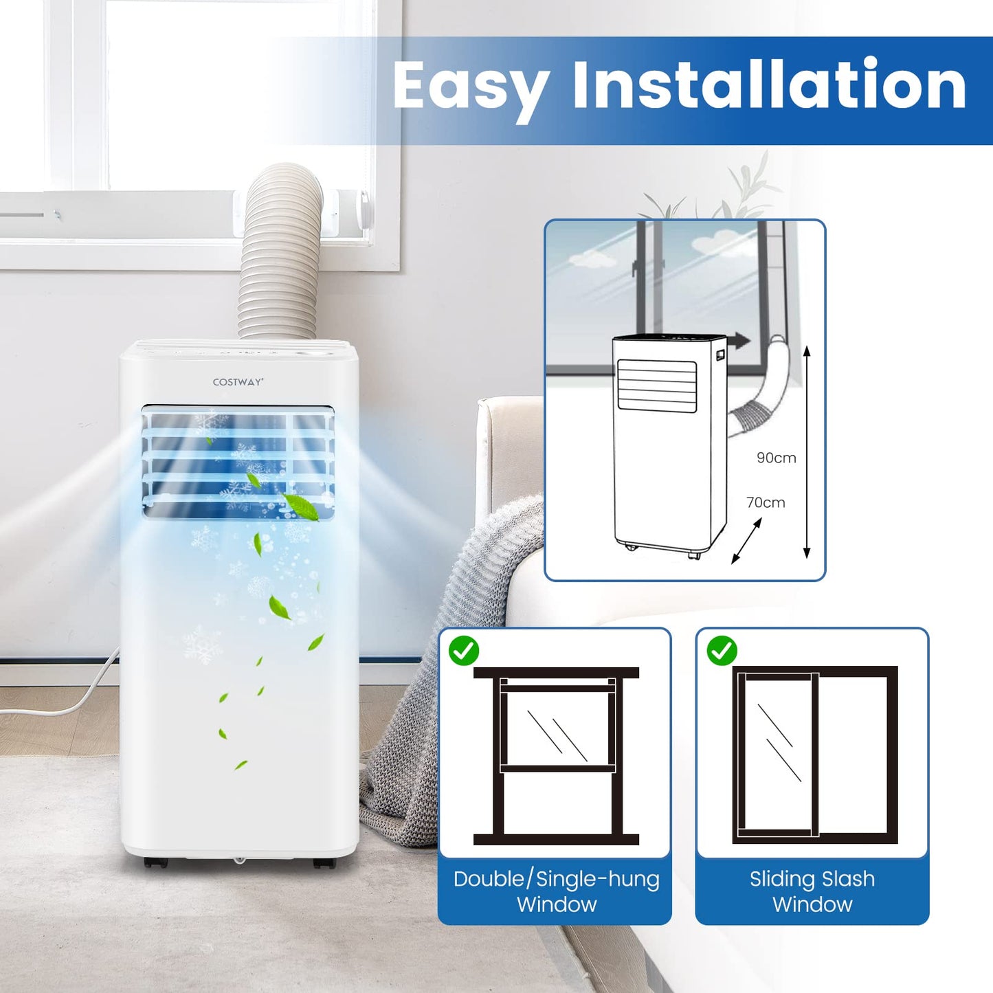 7000 BTU Portable Air Conditioner [Energy Class A]