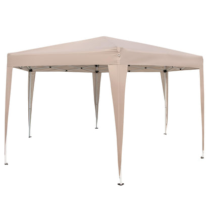 400 x 348cm Hexagonal Pop-Up Canopy Tent with Dressed Legs and Carry Bag