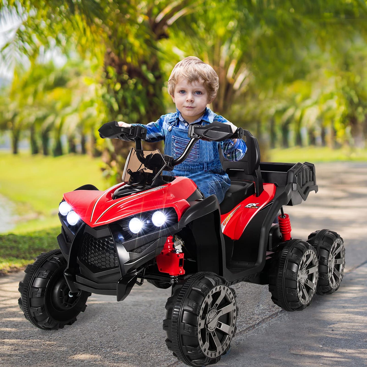 6 Wheels Kids Electric ATV with 4 Motors