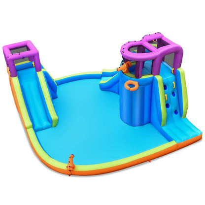 Kids Bouncer Jumping Water Park with Double Slides & Water Guns