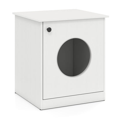 Wooden Kitty Hidden Washroom Litter Cabinet with Ventilated Hole