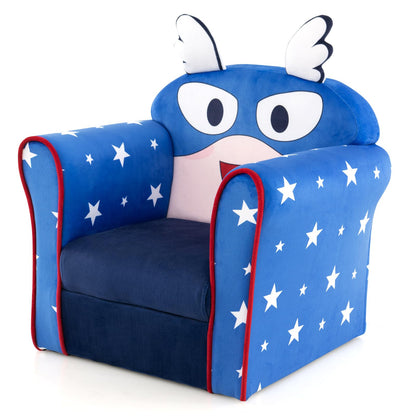 Kids Armchair with Soft Cushion and Cute Pattern