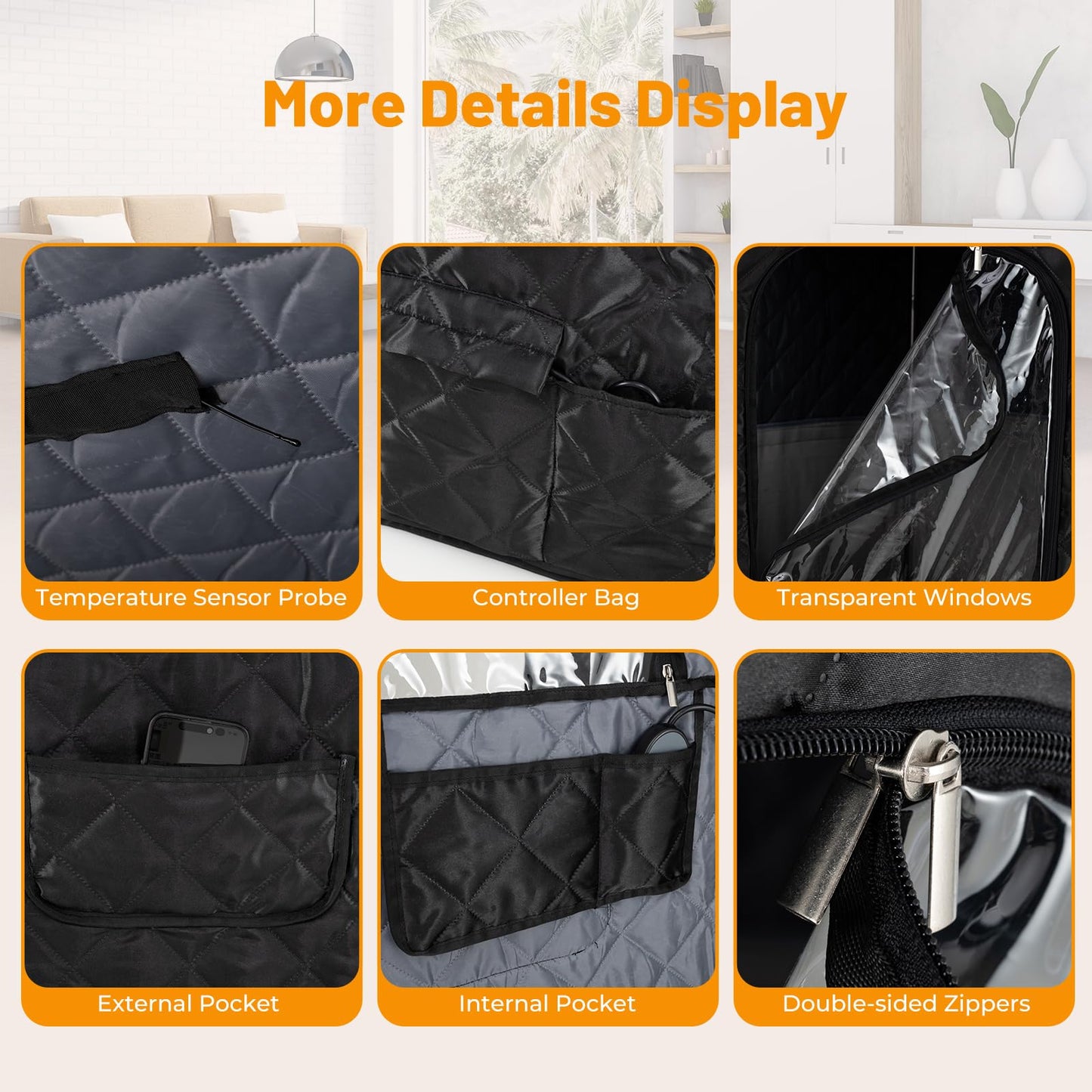 Portable Infrared Sauna Steam, Full Body Sauna Tent Steam Room with 3/4 Heaters