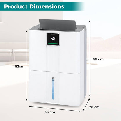 40L Dehumidifier for Home 50 M2 Portable Dehumidifier with 3 Modes