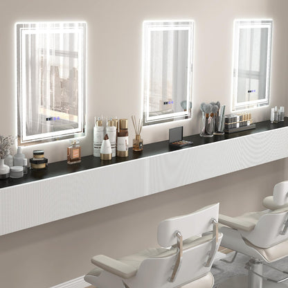 Anti-Fog Bathroom Led Vanity Mirror with 3 Colors 3000-6500K