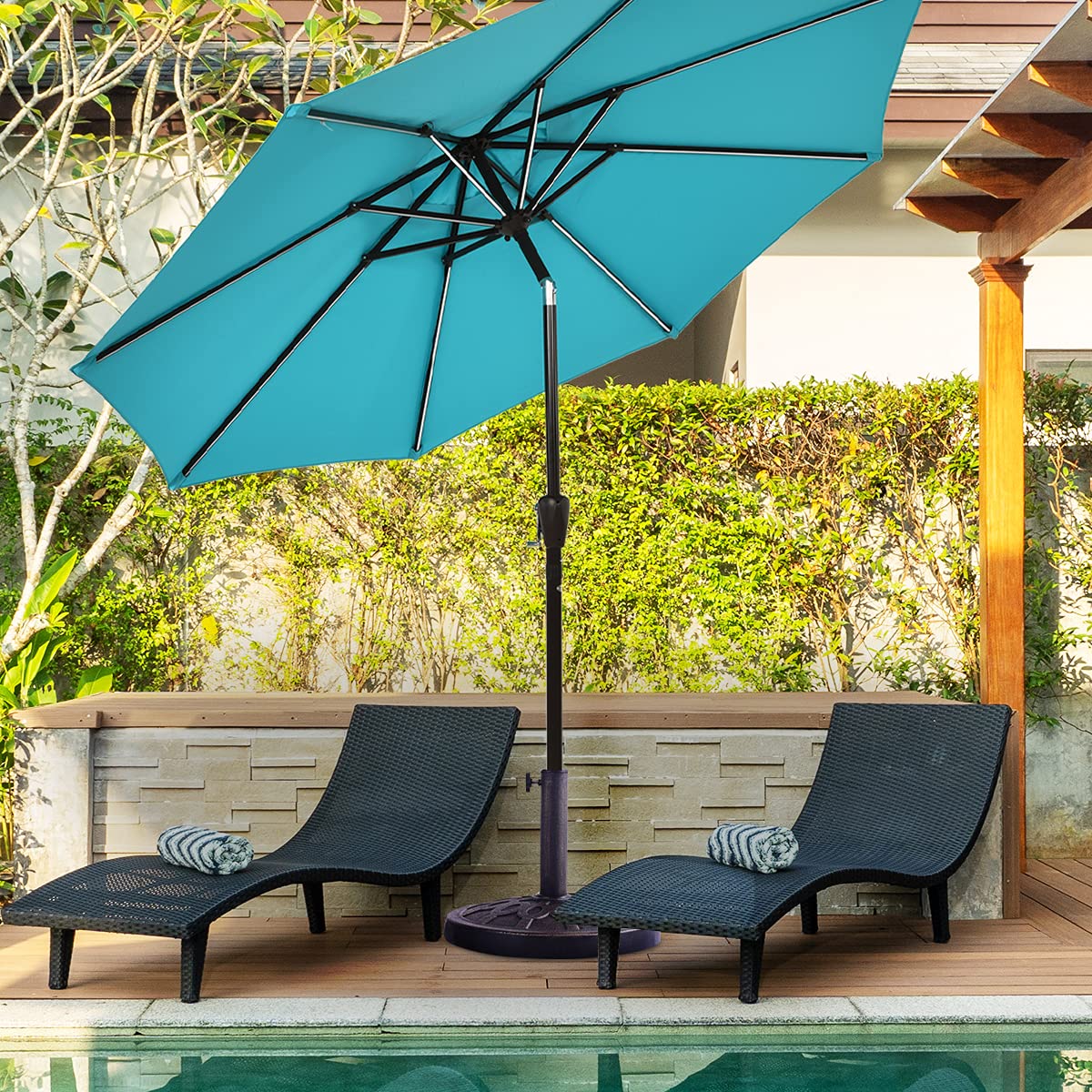 45 x 45 x 33cm Outdoor Heavy Duty Umbrella Stand Holder