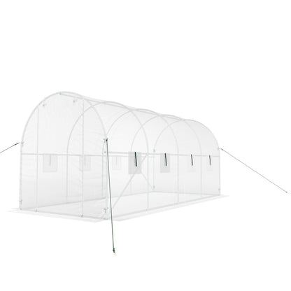4.5 x 2 x 2 m Walk-in Tunnel Greenhouse for Outdoors Plant Hot House