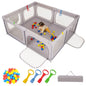 Indoor Safety Play Fence Infant Activity Center with 50 Ocean Balls