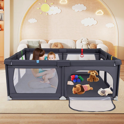 Indoor Safety Play Fence Infant Activity Center with 50 Ocean Balls