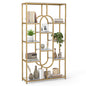 10-Tier Bookshelf, Industrial Etagere Bookcase with Open Storage Shelves