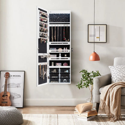 Jewelry Cabinet Armoire with Full Length Mirror