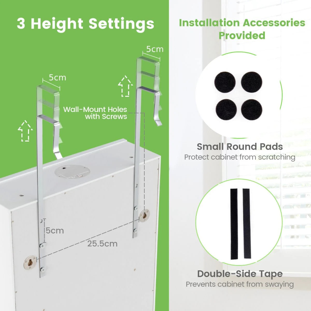 Jewelry Cabinet Armoire with Full Length Mirror