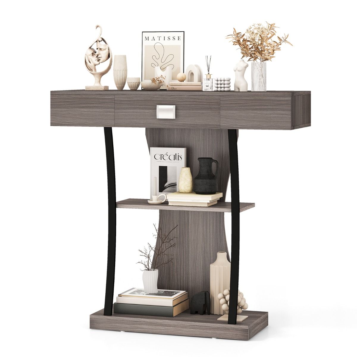 T-Shaped Console Table for Small Space