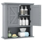 Farmhouse Wall Mounted Bathroom Cabinet with Adjustable Shelf