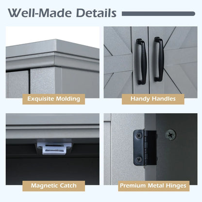 Farmhouse Wall Mounted Bathroom Cabinet with Adjustable Shelf